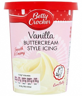 Betty Crocker Icing Vanilla Buttercream Style (400g)