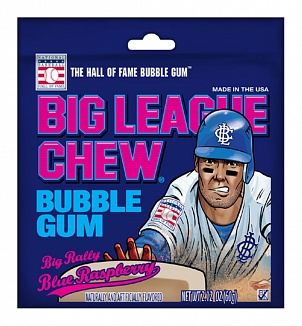 Big League Chew Bubble Gum Blue Raspberry (60g)