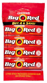 Wrigley's Big Red Cinnamon Chewing Gum Bulk - 15 Stick (Pack of 3) 