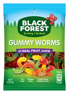 Black Forest Gummy Worms (12 x 127g)