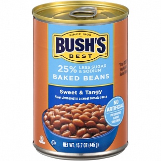 Bush's Best Baked Beans Sweet & Tangy (12 x 445g)