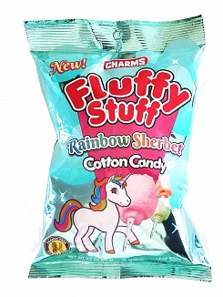 Charms Fluffy Stuff Rainbow Sherbet Candy Floss (24 x 60g)