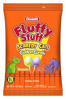 Charms Fluffy Stuff Scaredy Cats Cotton Candy (24 x 60g)
