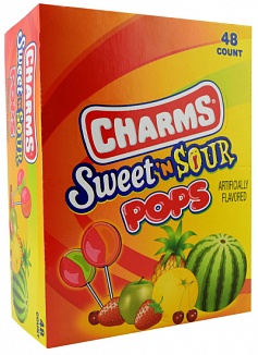 Charms Pops Sweet 'N Sour (48 x 18g)