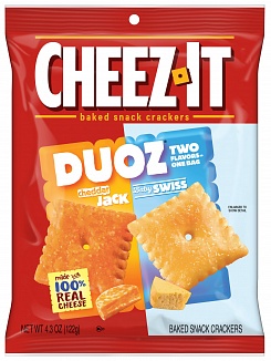 Cheez-It Duoz Cheddar Jack Baby Swiss (6 x 122g)