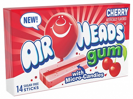 Cherry Airheads Gum (12 x 12 x 34g)