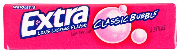 Classic Bubble Extra Gum (5 sticks)