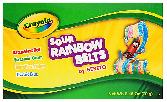Crayola Sour Rainbow Belts (70g)
