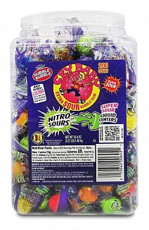 Cry Baby Nitro Sours Bubble Gum 200 Pieces (1.48kg)