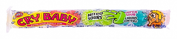 Cry Baby Bubble Gum Nitro Sours 9 Pack (65g)