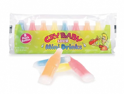 Cry Baby Wax Sour Mini Drinks 8 Pack (12 x 79g)