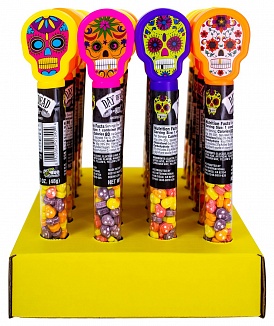 Day of the Dead Candy Skull Tube (24 x 48g)