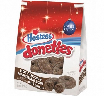 Donettes Hot Cocoa & Marshmallow Mini Donuts (6 x 298g)