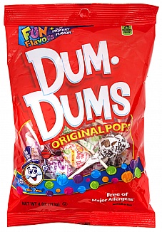 Dum Dums Original Pops Bag (18 pcs)