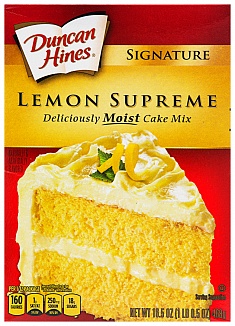Duncan Hines Signature Lemon Supreme Cake Mix (12 x 432g)