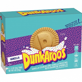 Dunkaroos Vanilla Cookies & Vanilla Frosting with Sprinkles 6-Pack (6 x 255g)
