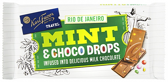Fazer Rio de Janeiro Mint & Choco Drops Milk Chocolate