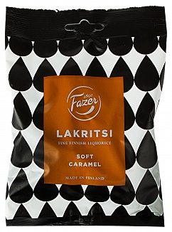Fazer Soft Caramel Lakritsi (Liquorice) 150g