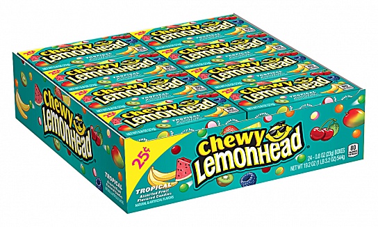 Lemonhead Chewy Tropical (24 x 23g)