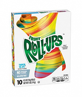 Fruit Roll-Ups Tropical Tie-Dye 10 Pack (10 x 141g)