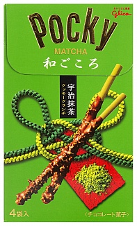 Matcha Green Tea and Chocolate Pocky (Case of 6)