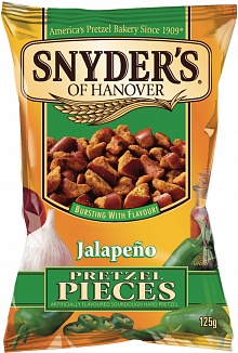 Snyder's Pretzel Pieces Jalapeno (10 x 125g)