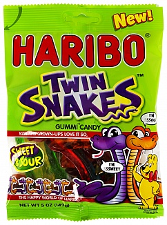 Haribo Twin Snakes (12 x 142g)