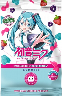 Kawaji x Hatsune Miku Gummies Strawberry & Blueberry (8 x 50g)
