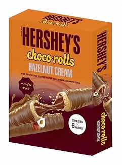 Hershey's Choco-Rolls Hazelnut Cream 6 Pack (12 x 108g)