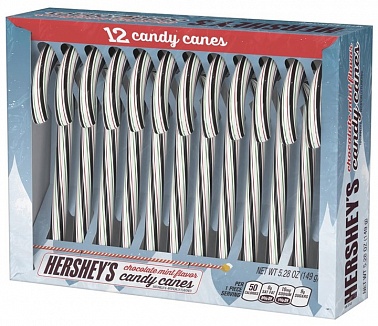 Hershey's Chocolate Mint Candy Canes 12ct (24 x 150g)
