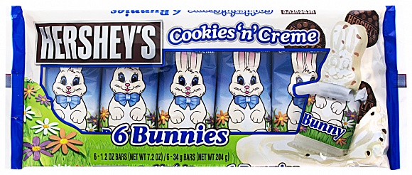 Hershey's Cookies 'n' Creme Bunny (6 Pack) (Case of 36)
