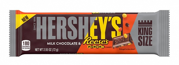 Hershey's Milk Chocolate & Reese's Pieces King Size (12 x 18 x 72g)