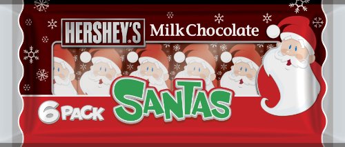 Hershey's Milk Chocolate Santas (36 x 6-packs)