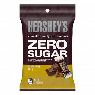 Hershey's Zero Sugar Chocolate with Almonds (12 x 85g)