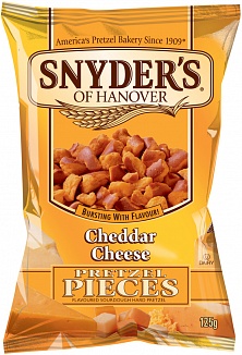 Snyder's Pretzel Pieces Cheddar Cheese (10 x 125g)