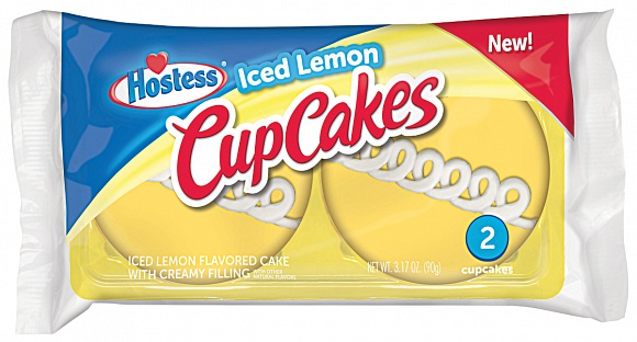 Hostess CupCakes Iced Lemon 2 Pack (90g)