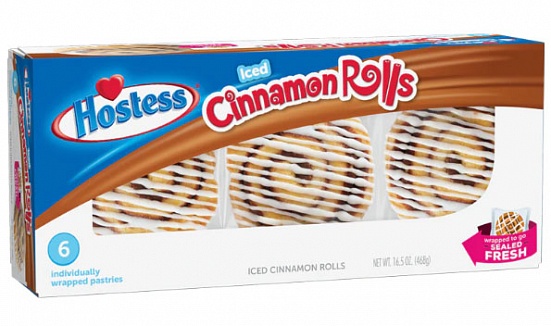 Hostess Iced Cinnamon Rolls 6-Pack (6 x 468g)