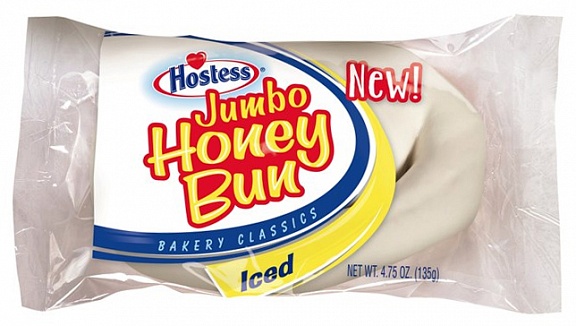 Hostess Jumbo Honey Bun Iced (6 x 6 x 135g)