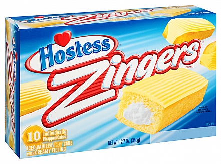 Hostess Vanilla Zingers (Box of 10)