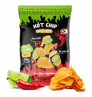 Hot Chip Chilli Chips Chilli & Lime (15 x 80g)