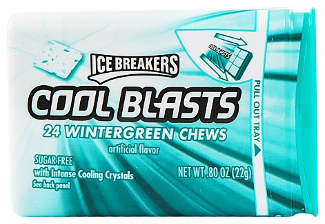 Ice Breakers Cool Blasts Wintergreen Chews