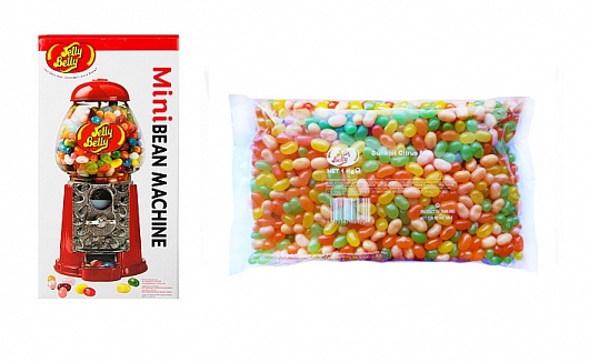 Jelly Belly Mini Bean Machine with 1kg Sunkist Citrus Beans