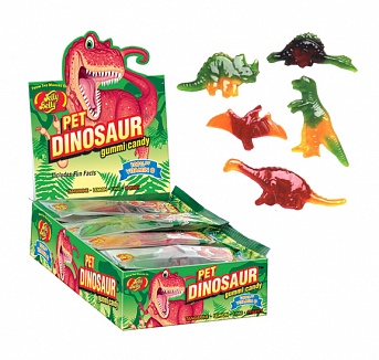 Jelly Belly Pet Dinosaur Gummi Candy (Box of 24)