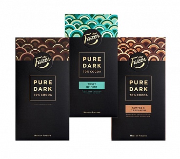 Karl Fazer Pure Dark Chocolate Collection (285g)