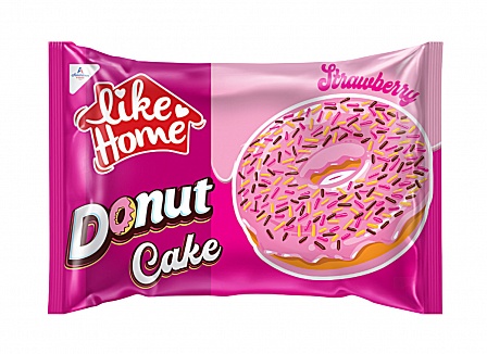 Like Home Donut Cake Strawberry (24 x 40g)