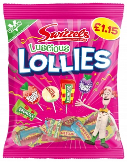 Swizzels Luscious Lollies £1.15 PMP (12 x 132g)