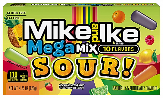 Mike and Ike Mega Mix Sour (12 x 120g)