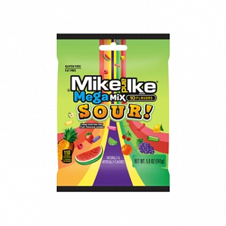 Mike & Ike Mega Mix Sour Bag (12 x 142g)