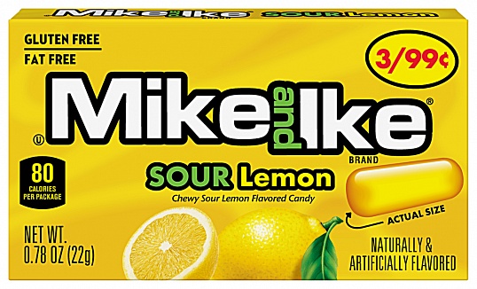 Mike and Ike Sour Lemon (24 x 22g)