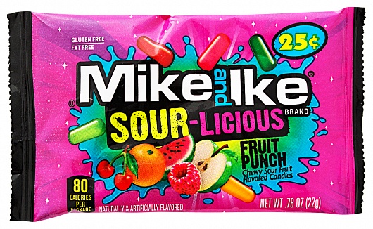 Mike and Ike Sour-Licious Fruit Punch (Box of 24)